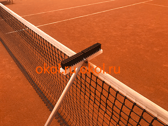 Щётки для деликатного разметания линий разметки на теннисном корте