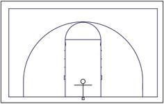 С.0001. 15,60 м 9,55 м размер поля streetball разметка стритбольная площадка для стритбола.