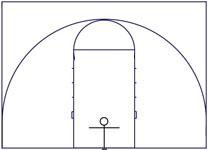 С.0011. 12,00 м 8,65 м размер поля streetball разметка стритбольная площадка для стритбола.