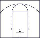 С.0015. 8,95 м 8,35 м размер поля streetball разметка стритбольная площадка для стритбола.