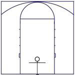 С.0024. 7,60 м 7,60 м размер поля streetball разметка стритбольная площадка для стритбола.